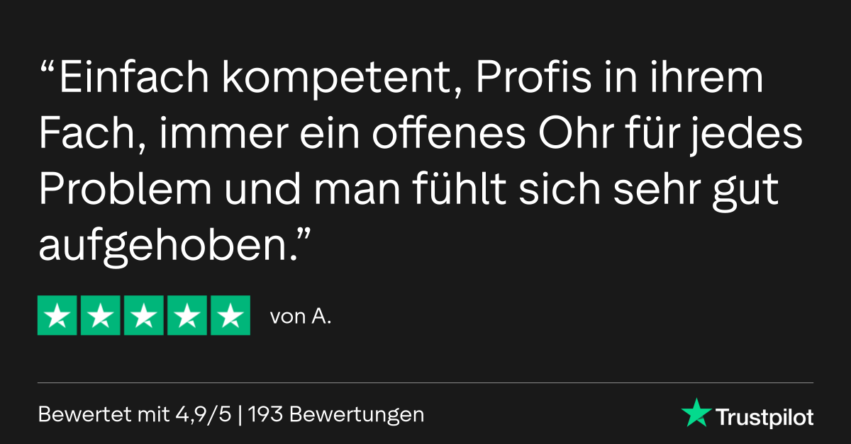 Trustpilot Bewertung von A.