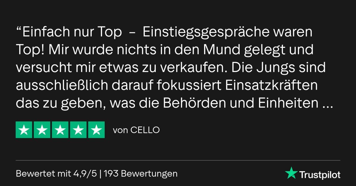 Trustpilot Bewertung von CELLO